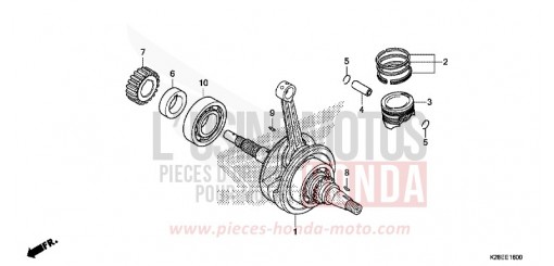 VILEBREQUIN/PISTON CRF125FN de 2022